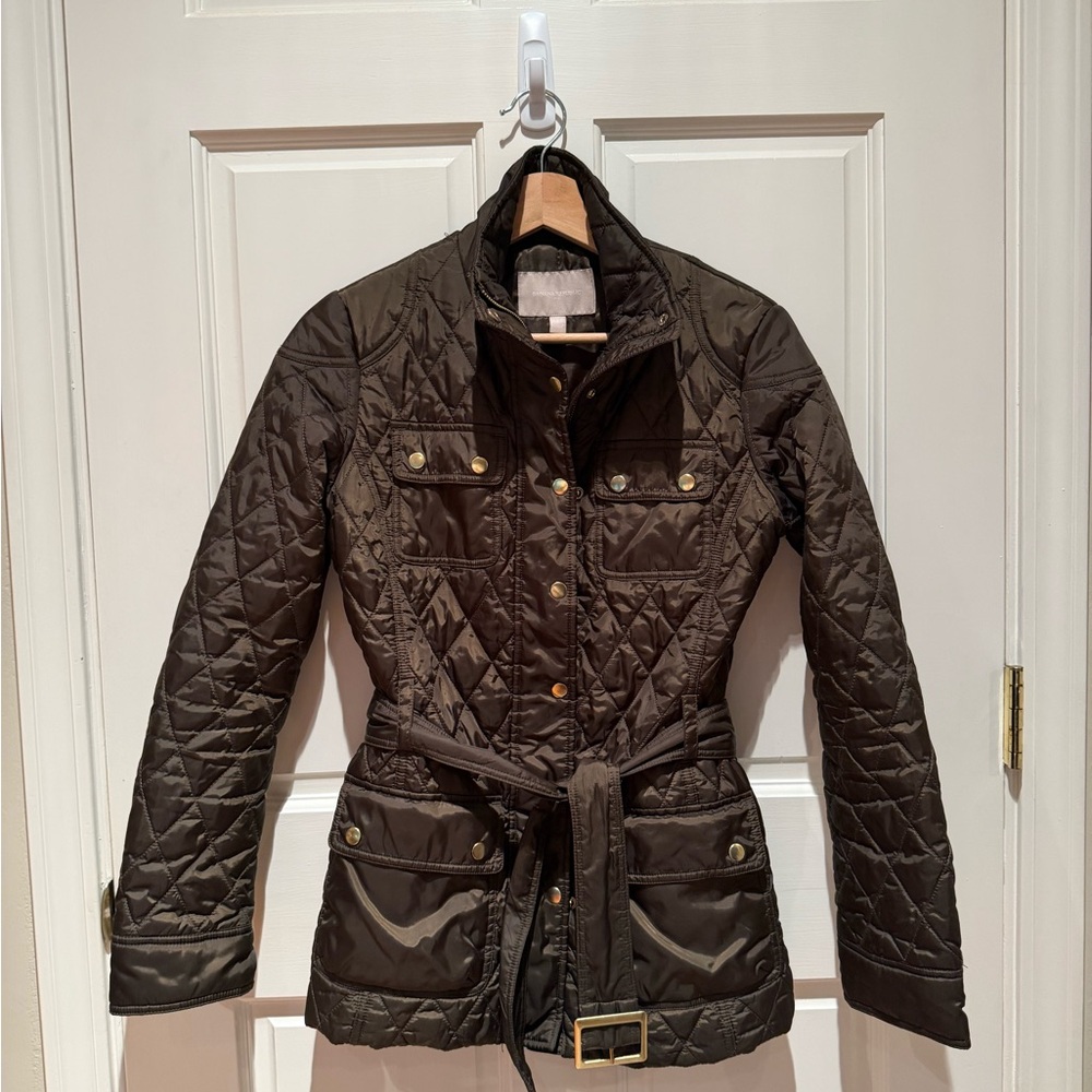 Banana Republic Quilted Utility Jacket in Brown